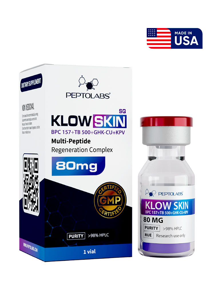 Klow Skin (Клоу Скин) 80мг от PeptoLabs - пептид для глубокой регенерации и омоложения